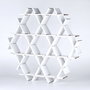 Aberto Design HEXBEYAZ-M Estantería de cartón Blanca 70x67x11 cm